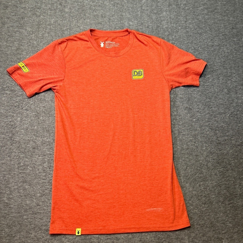 Dutch Bros Coffee Mens Small‎ T-shirt Orange Casual Soft Comfortable